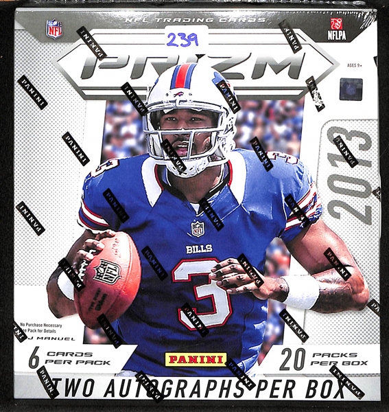 2013 Panini Prizm Football Hobby Box - Sealed