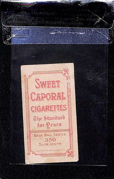 1909-11 T206 Walter Johnson - Hands At Chest - Sweet Caporal Back - BVG 1.5