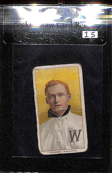 1909-11 T206 Walter Johnson - Portrait - Sweet Caporal Back - BVG 1.5