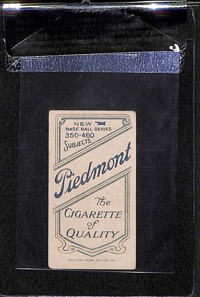 1909-11 T206 Joe Tinker - Bat On Shoulder - Piedmont Back - BVG 3.0