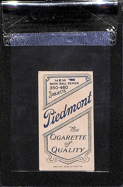 1909-11 T206 Hooks Wiltse - Portrait with Cap - Piedmont Back - BVG 5.5