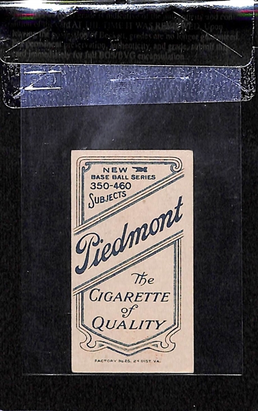 1909-11 T206 Ed Konetchy - Glove Near Ground - Piedmont Back - BVG 5.0