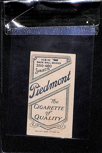 1909-11 T206 Ed Konetchy - Glove Near Ground - Piedmont Back - BVG 5.0