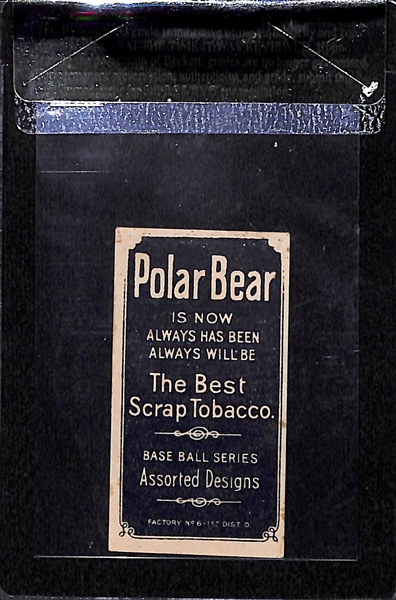1909-11 T206 Gabby Street - Catching - Polar Bear Back - BVG 5.0