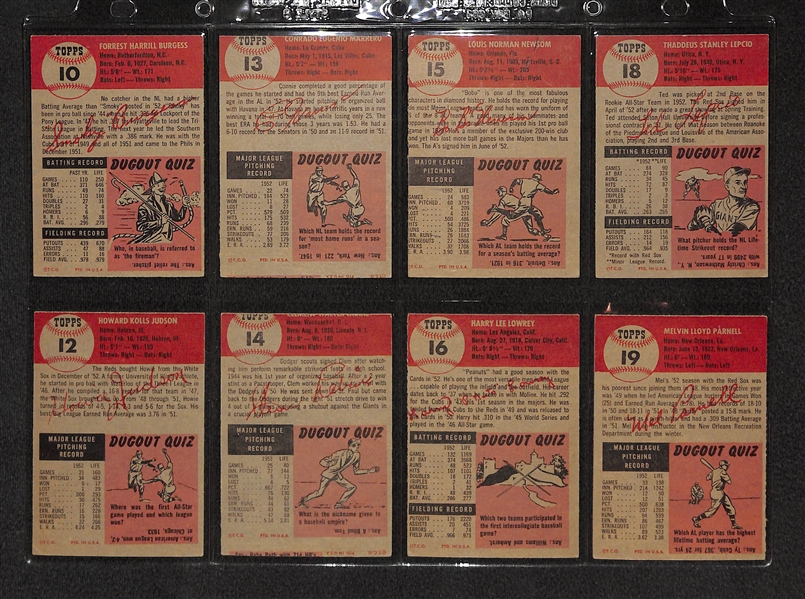 Lot Of 16 1953 Topps Baseball Cards w/ Luke Easter