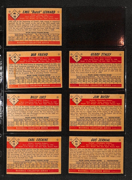 Lot Of 15 1953 Bowman Baseball Cards w/ Richie Ashburn & Phil Rizzuto