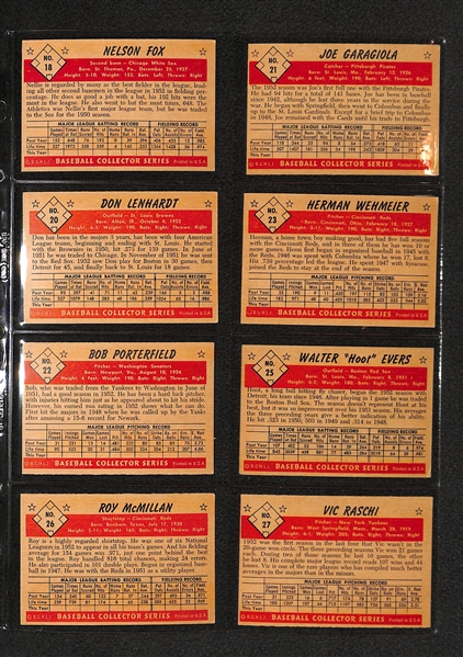 Lot Of 14 1953 Bowman Baseball Cards w/ Nellie Fox