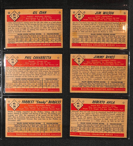 Lot Of 14 1953 Bowman Baseball Cards w/ Nellie Fox