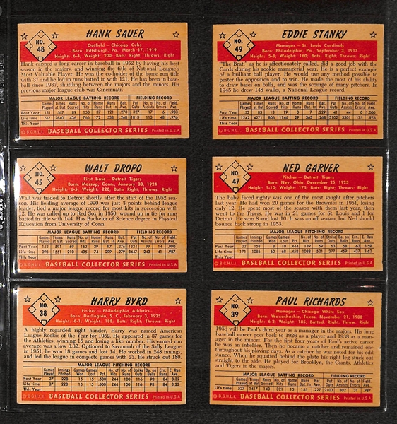 Lot Of 14 1953 Bowman Baseball Cards w/ Robin Roberts & Ted Kluszewski