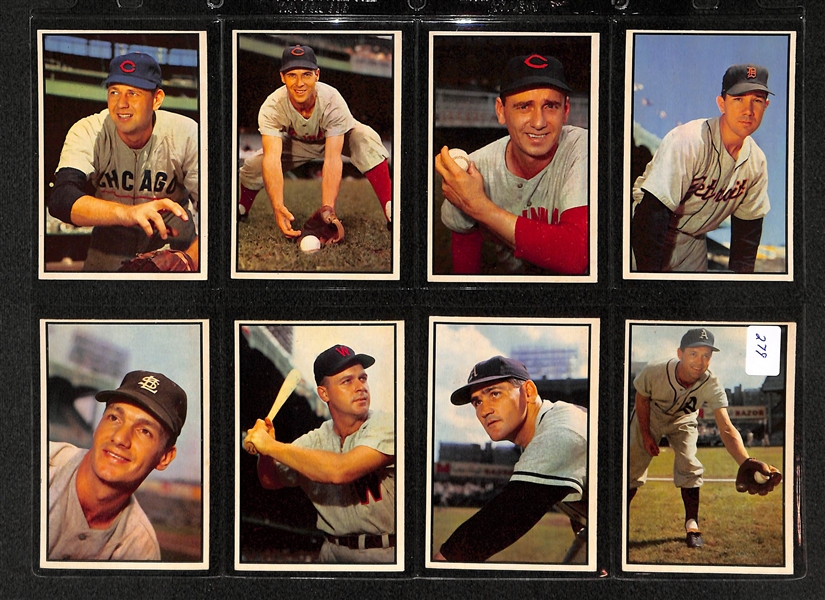 Lot Of 16 1953 Bowman Baseball Cards w/ Warren Spahn