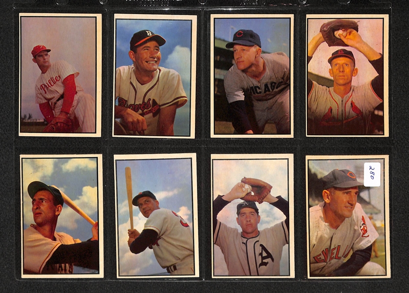 Lot Of 16 1953 Bowman Baseball Cards w/ Pete Runnels