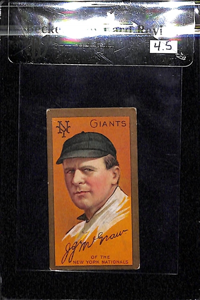1911 T205 John McGraw - Piedmont Back - BVG 4.5