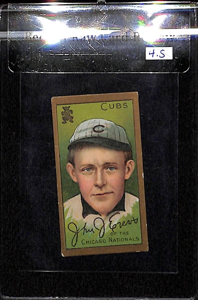 1911 T205 John Evers - Piedmont Back - BVG 4.5