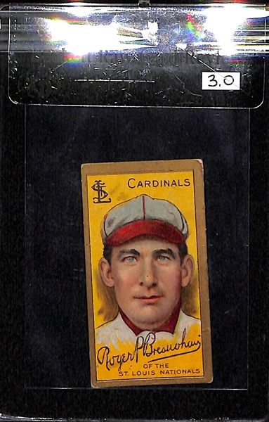 1911 T205  Roger Bresnahan - Mouth Closed - Polar Bear Back - BVG 3.0