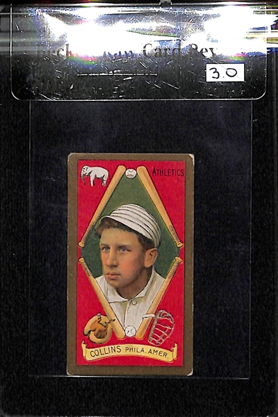 1911 T205 Edward Collins - Mouth Closed - Piedmont Back - BVG 3.0