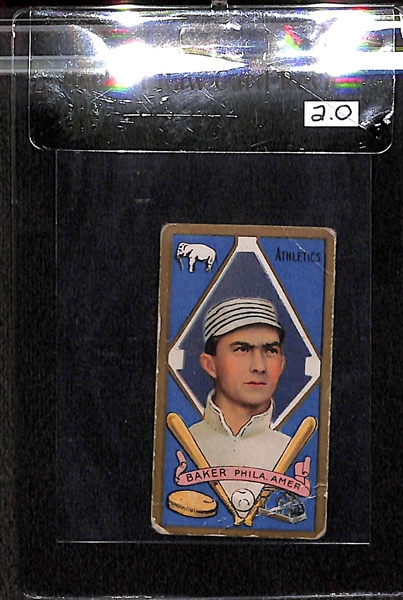 1911 T205 Home Run Baker  - Piedmont Back - BVG 2.0