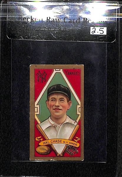 1911 T205 Hal Chase - Both Border Ends - Polar Bear Back - BVG 2.5