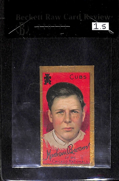 1911 T205 Mordecai Brown - Piedmont Back - BVG 1.5