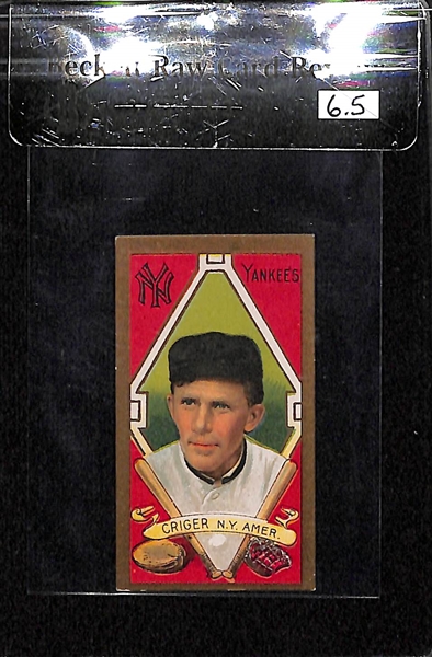 1911 T205 Louis Criger - Piedmont Back - BVG 6.5