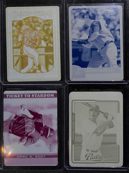 Lot Of 14 - #1/1 Mixed Sports Printing Plate Cards 