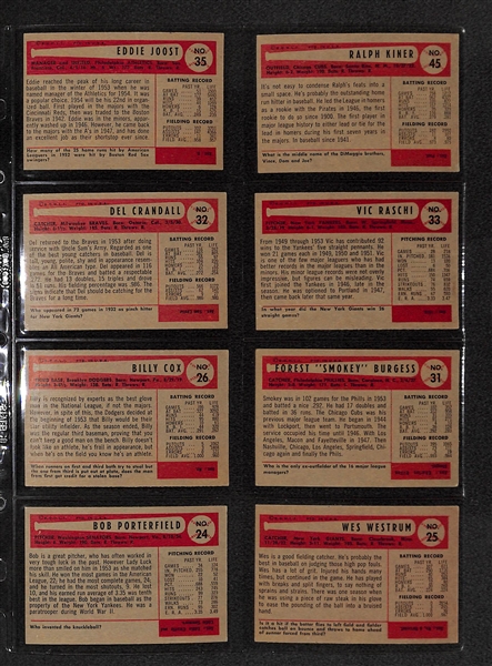 Lot Of 22 1954 Bowman Baseball Cards w/ Ralph Kiner