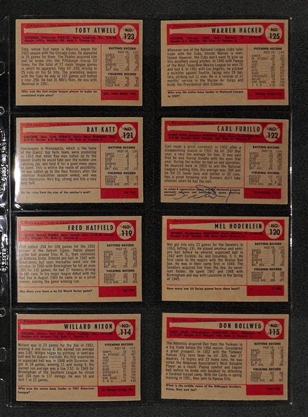 Lot Of 23 1954 Bowman Baseball Cards w/ Early Wynn & Bob Lemon