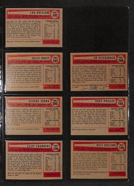 Lot Of 23 1954 Bowman Baseball Cards w/ Early Wynn & Bob Lemon