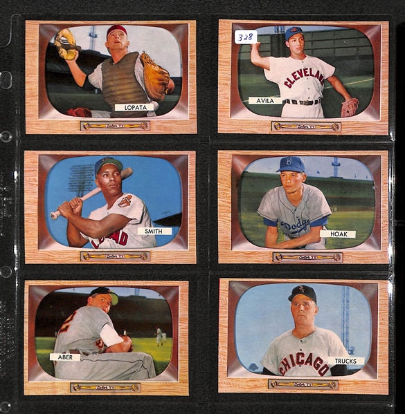Lot Of 22 1955 Bowman Baseball Cards w/ Hot Wilhelm & Phil Rizzuto