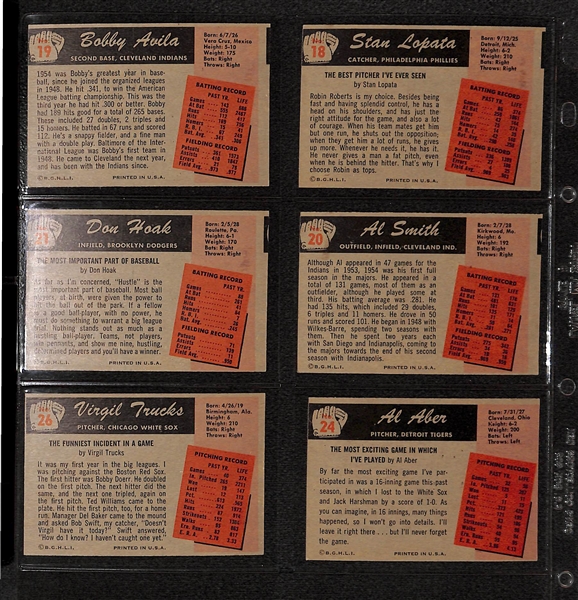Lot Of 22 1955 Bowman Baseball Cards w/ Hot Wilhelm & Phil Rizzuto