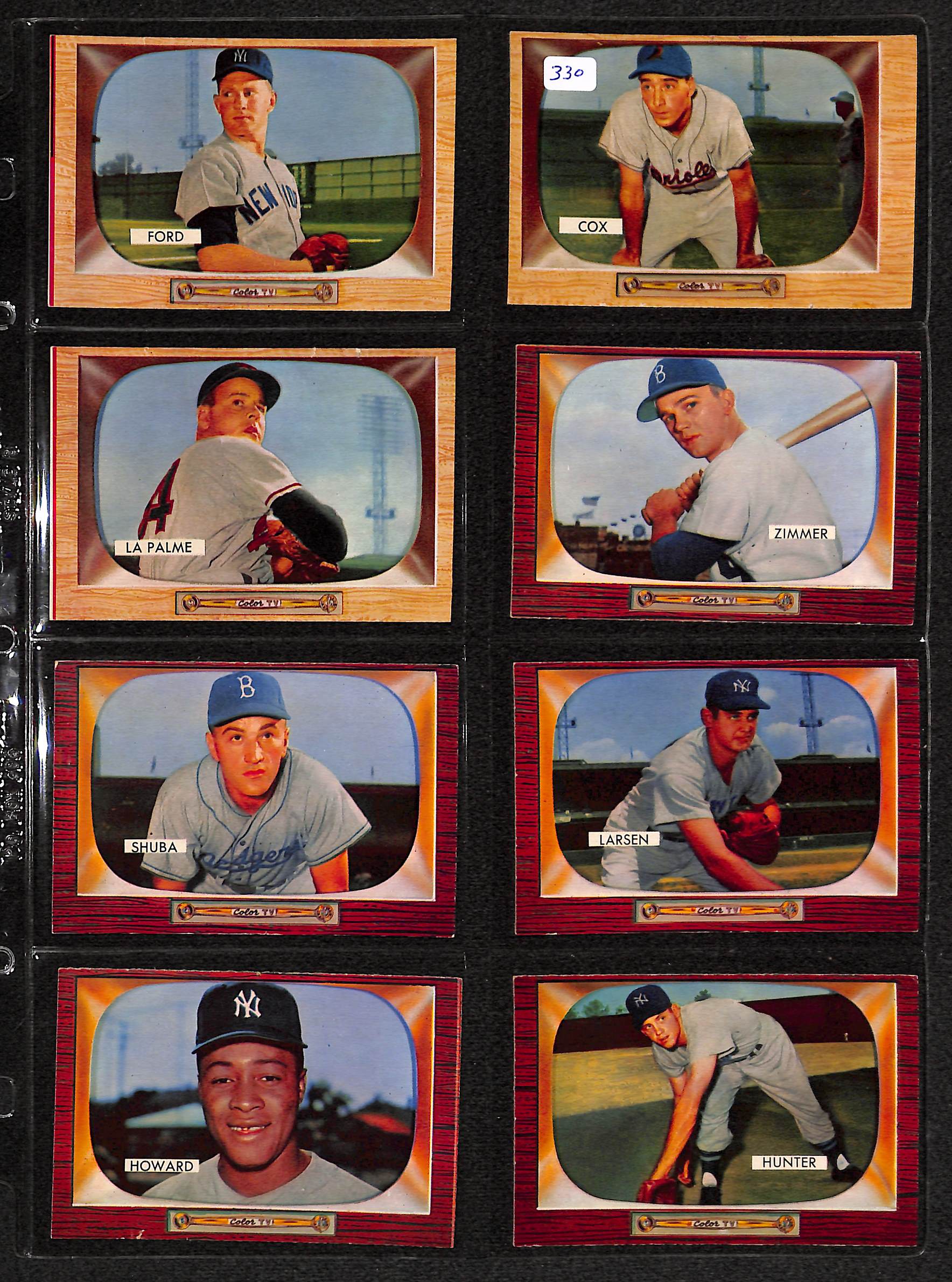 Lot Detail Lot Of 24 1955 Bowman Baseball Cards w. Whitey Ford, Billy