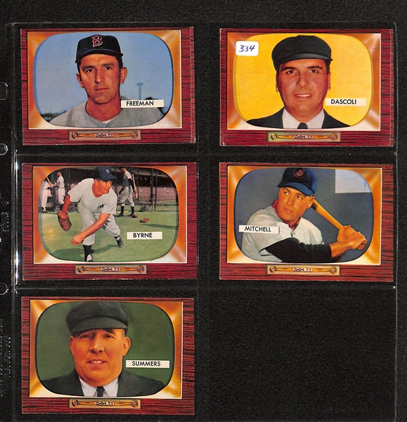 Lot Of 13 1955 Bowman Baseball Cards w. 6 Umpires/ Phil Cavarretta, Eddie Stanky
