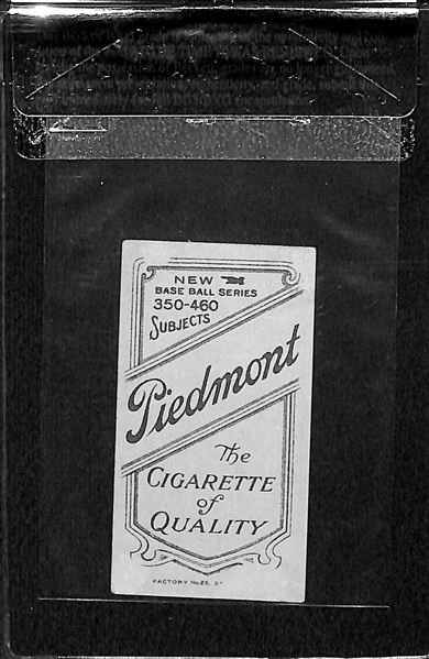 1909-11 T206 Walter Johnson  - Hands at Chest - Piedmont Back - BVG 1.5