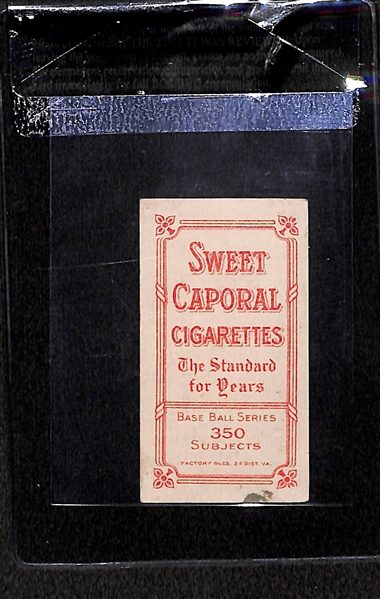 1909-11 T206 Elmer Flick  - Sweet Caporal Back - BVG 2.0 