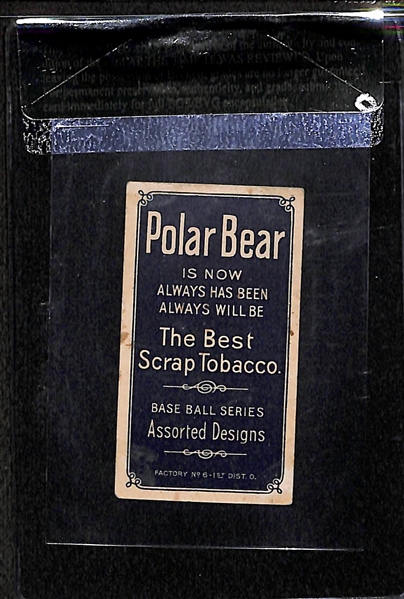 1909-11 T206 Jimmy Collins - Minneapolis ML  - Polar Bear Back - BVG 2.0 