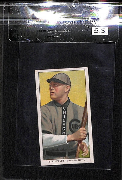 1909-11 T206 Harry Steinfeldt - With Bat - Piedmont Back - BVG 5.5