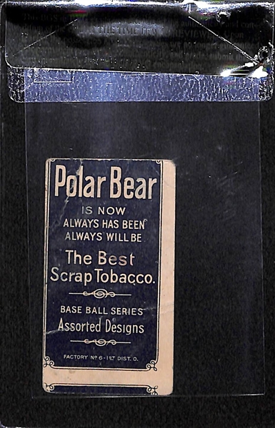 1909-11 T206 Roger Bresnahan - With Bat - Polar Bear Back - BVG 1.5