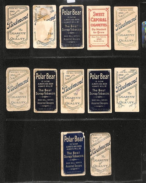 Lot of 12 T206 Kansas City & Columbus Minor League Cards w. HOFer Jake Beckley