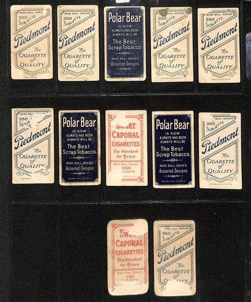 Lot of 12 T206 Milwaukee & Toronto Minor League Cards w. Newt Randall, McGlynn, Barry, McGann, Mitchell, McGinley 