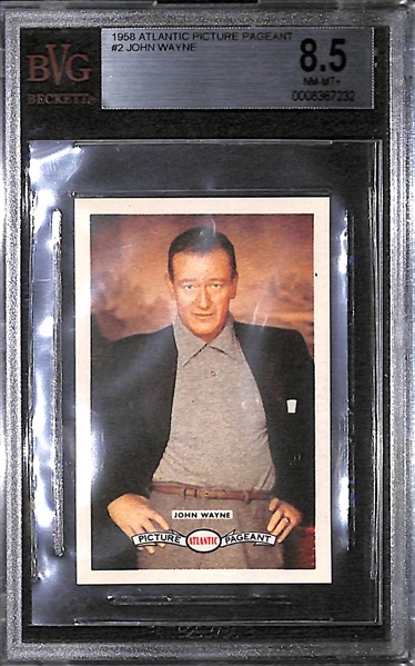 1958 Atlantic Picture Pageant John Wayne Card BVG 8.5
