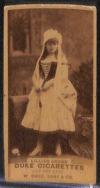 Lot Of 5 Late 1880's Cigarette Actress Cards