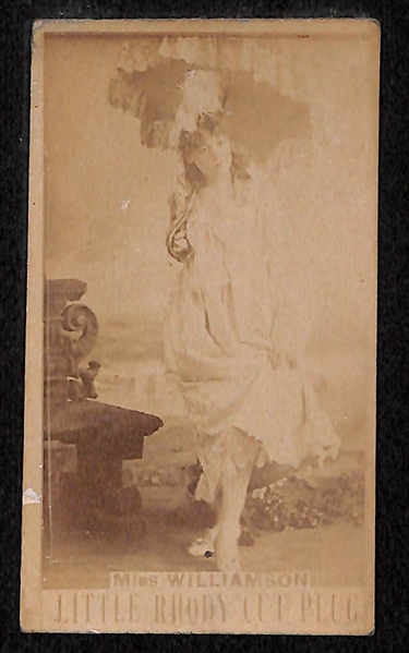 Lot Of 5 Late 1800's Large Cigarette Actress Cards