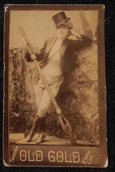 Lot Of 5 Late 1800's Large Cigarette Actress Cards