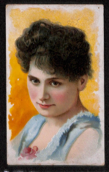Lot Of 5 Late 1800's Large Cigarette Actress Cards