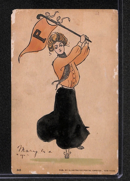 Lot Of 3 Early 1900's Sports Related Post Cards
