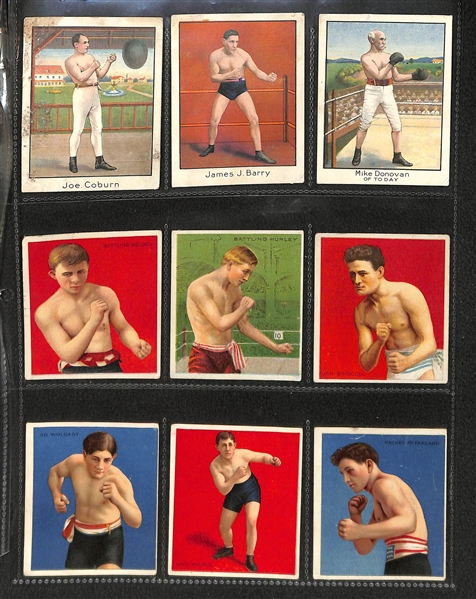 Lot Of 45 Early 1900's Boxers & Athletes Cards w/ Marvin Hart