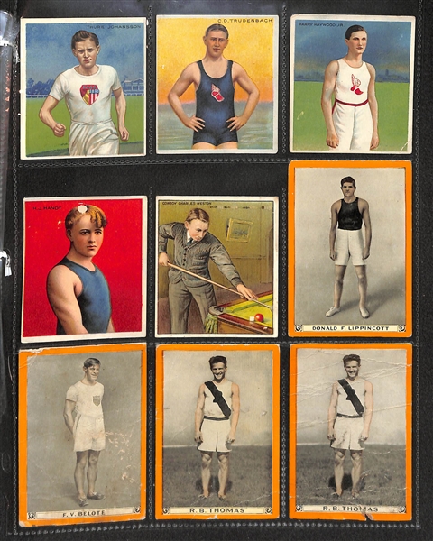 Lot Of 45 Early 1900's Boxers & Athletes Cards w/ Marvin Hart