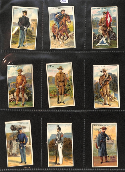 Lot Of 45 1910 Recruit Military Die Cut Cards & Others
