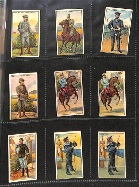 Lot Of 45 1910 Recruit Military Die Cut Cards & Others