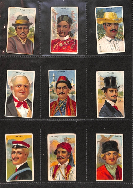 Lot Of 46 1910 T113 Types Of Nations Cards (Almost Complete Set)  & More