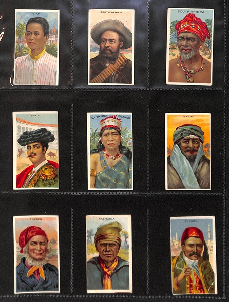 Lot Of 46 1910 T113 Types Of Nations Cards (Almost Complete Set)  & More